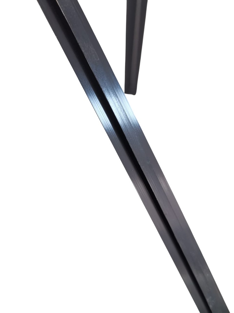 Profilé de finition pour panneau PVC- NOIR MILIEU