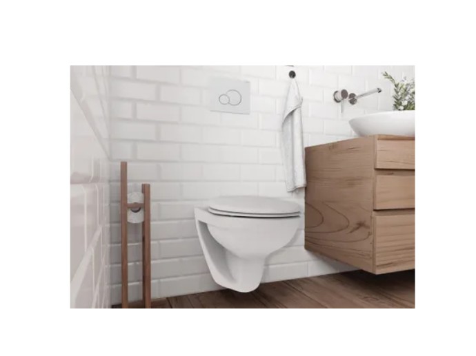 WC SUSPENDU AVEC SUPPORT blanc AMBRE