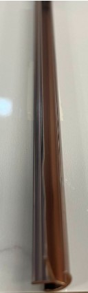 Profilé de finition pour panneau PVC- BRONZE ANGLE ARRONDI