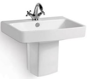 Lavabo mural en ceramic BIDI