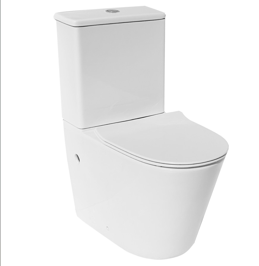 WC COMPLET SORTIE HORIZONTALE AVEC ABATTANT SOFT CLOSE - GOULCHANE