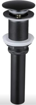 Bonde lavabo AVEC TROP PLEIN noir TOFU