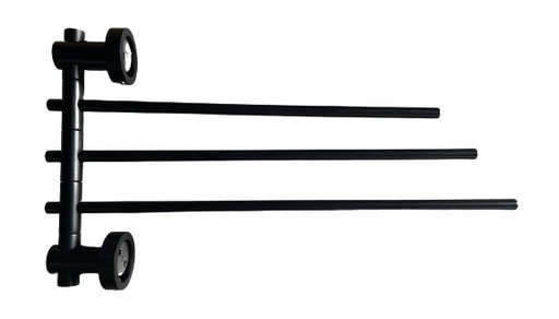 [TN-H23B] PORTE-SERVIETTES TRIPLE noir BOLE-N