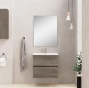 MEUBLE SALLE DE BAIN + VASQUE + MIROIR - BORDEUS-SUS-80CM - JOPLIN
