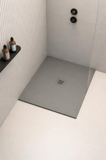 [01CLA090090SR7037CL] RECEVEUR DE DOUCHE gris GREY090
