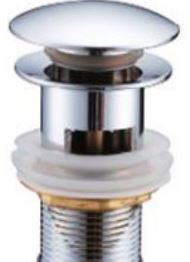 [FH-4404H / XS-1] Bonde lavabo AVEC TROP PLEIN CHROME MAKIV